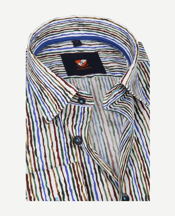 Suitable overhemd inked stripes multicolour