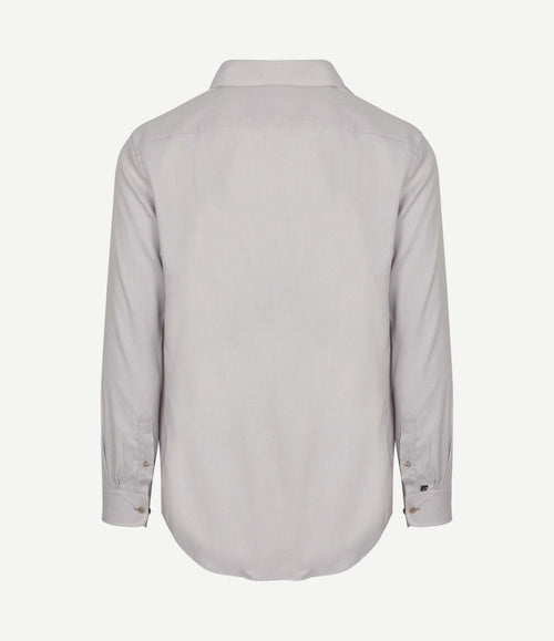 Overhemd jacquard luxe beige