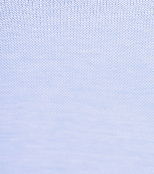 Overhemd knitted piqué lichtblauw