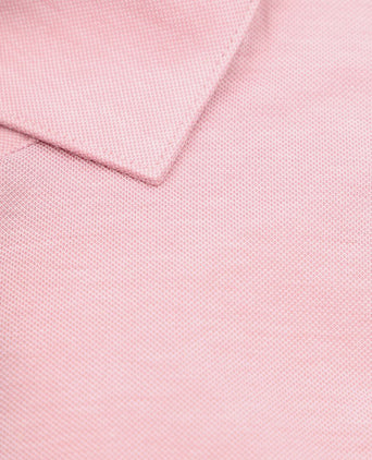 Suitable overhemd knitted pique roze | Slim-fit