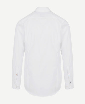 Suitable overhemd knitted piqué wit | Slim-fit