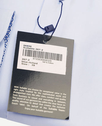 Suitable overhemd lichtblauw 267-7 | Slim-fit