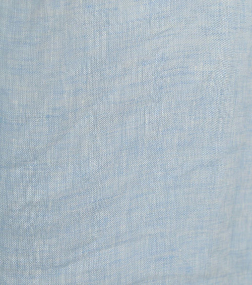 Suitable overhemd linnen lichtblauw