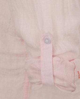 Suitable overhemd linnen lichtroze | Regular-fit