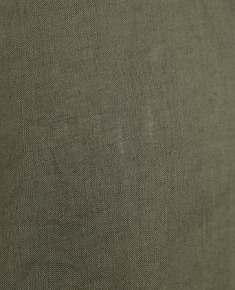 Suitable overhemd linnen olijfgroen