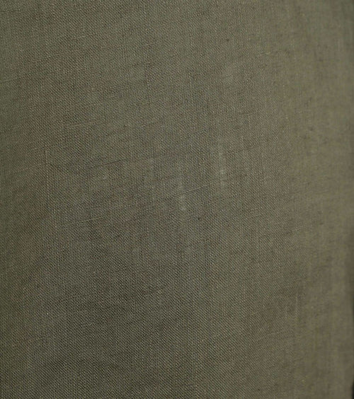 Suitable overhemd linnen olijfgroen