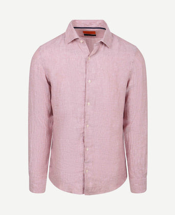 Overhemd linnen roze