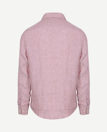 Overhemd linnen roze