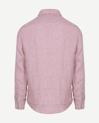 Overhemd linnen roze