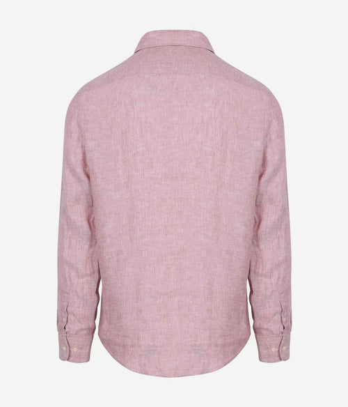 Overhemd linnen roze