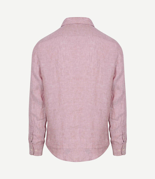 Overhemd linnen roze