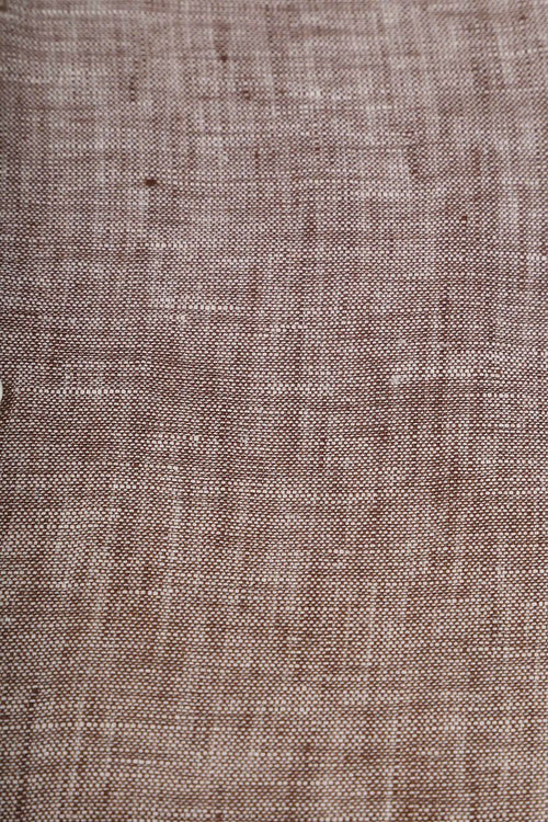 Suitable overhemd linnen taupe | Slim-fit