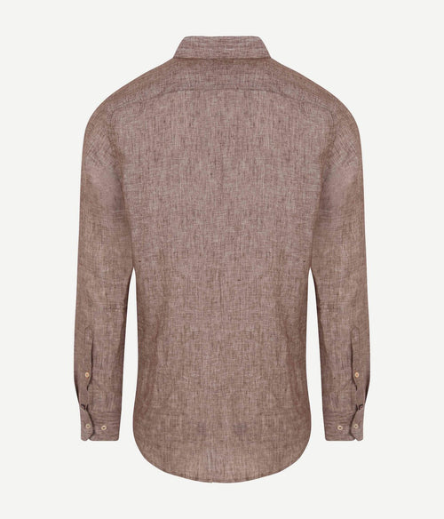 Overhemd linnen taupe