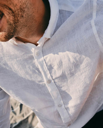 Suitable overhemd linnen wit
