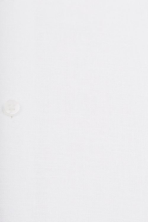 Suitable overhemd linnen wit | Slim-fit