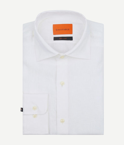 Suitable overhemd linnen wit