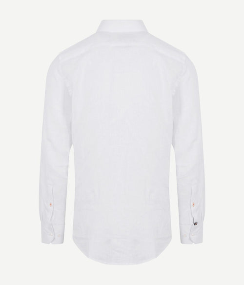 Suitable overhemd linnen wit | Slim-fit