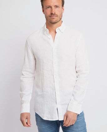 Suitable overhemd linnen wit