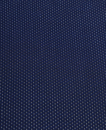 Suitable overhemd melange donkerblauw