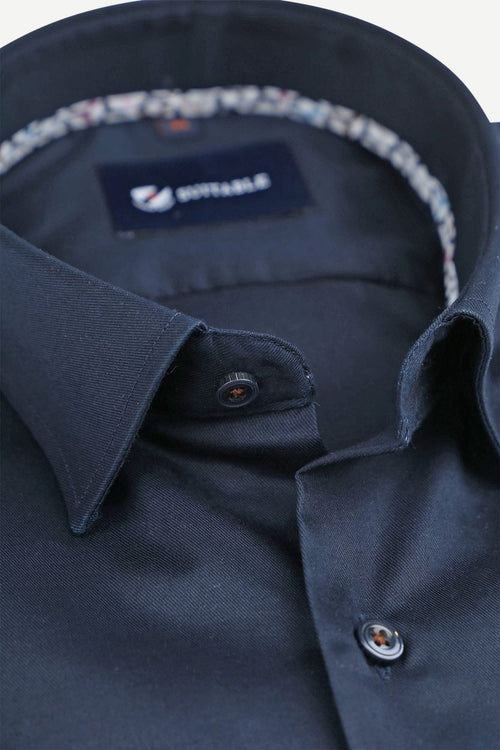 Suitable overhemd donkerblauw 270-5 | Slim-fit