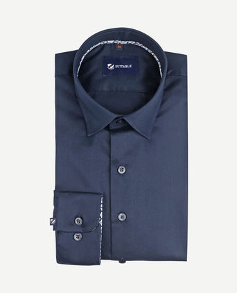 Overhemd donkerblauw 270-5