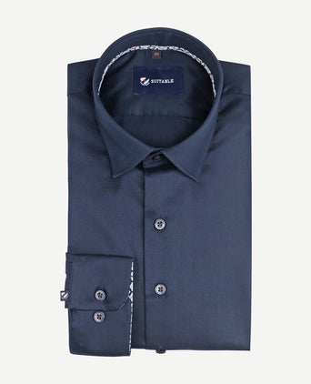 Overhemd donkerblauw 270-5