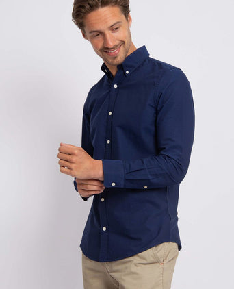 Suitable overhemd Oxford royal blauw | Slim-fit