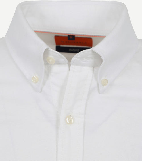 Suitable overhemd Oxford wit | Slim-fit