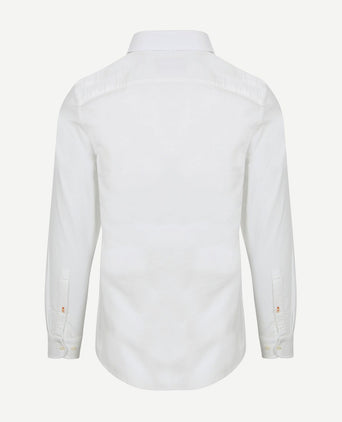 Suitable overhemd Oxford wit | Slim-fit