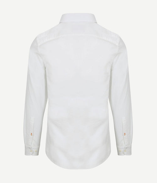 Suitable overhemd Oxford wit | Slim-fit