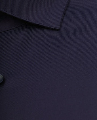 Suitable overhemd paars twill aubergine | Slim-fit