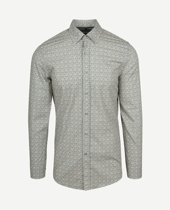 Overhemd paisley groen