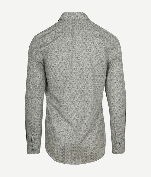Suitable overhemd paisley groen | Slim-fit