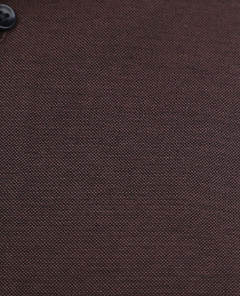 Suitable overhemd pique bruin | Slim-fit