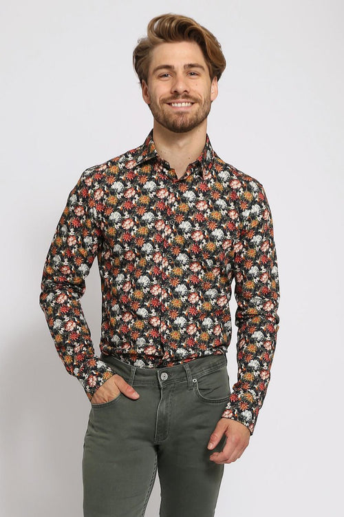 Overhemd print multicolour 267-13