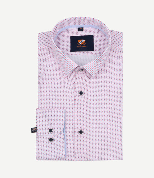 Overhemd print roze