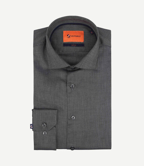 Overhemd roy Oxford antraciet