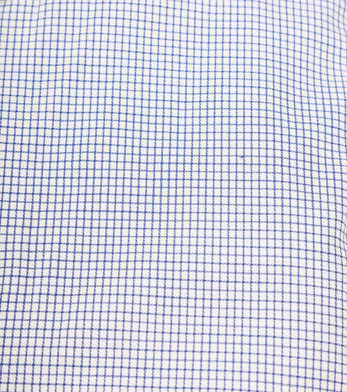 Suitable overhemd ruiten donkerblauw | Slim-fit