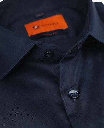 Overhemd skinny fit donkerblauw 241-1