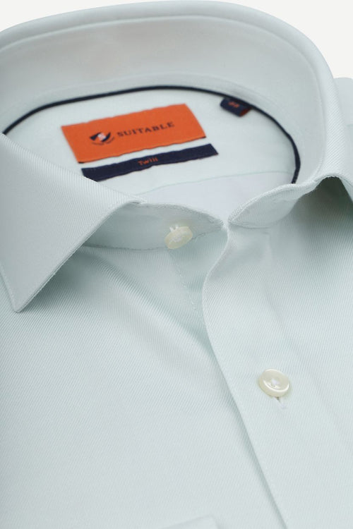 Overhemd twill groen