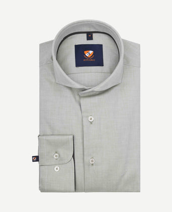 Overhemd twill lichtgroen