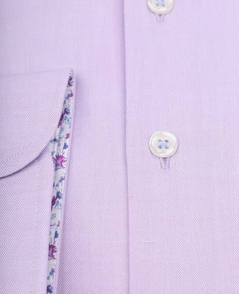 Suitable overhemd twill paars | Slim-fit
