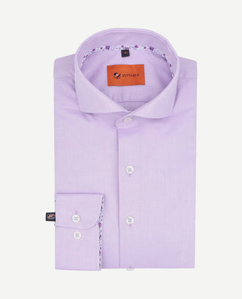 Overhemd twill paars