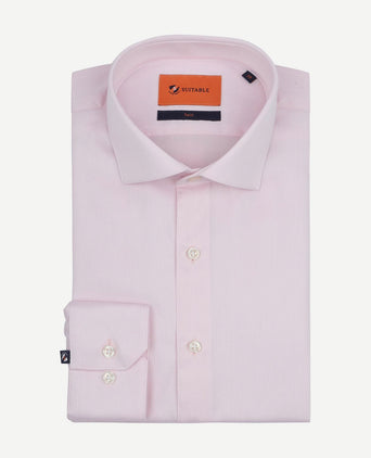 Suitable overhemd twill roze | Slim-fit
