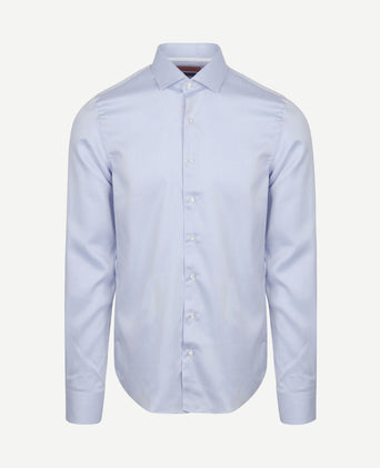 Overhemd twill sleeve 7 lichtblauw