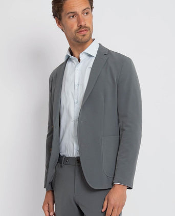 Overhemd twill streep lichtblauw