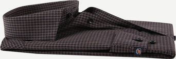 Suitable overhemd vichy ruit bruin