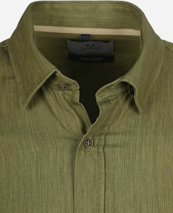 Suitable overhemd washed groen | Slim-fit