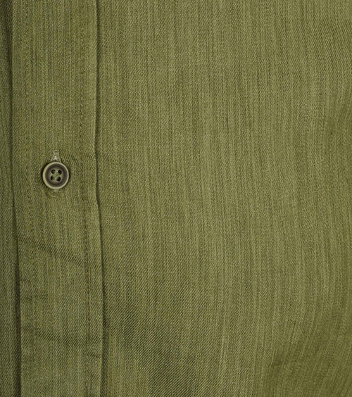 Overhemd washed groen