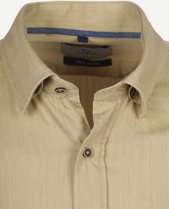Suitable overhemd washed sand | Slim-fit